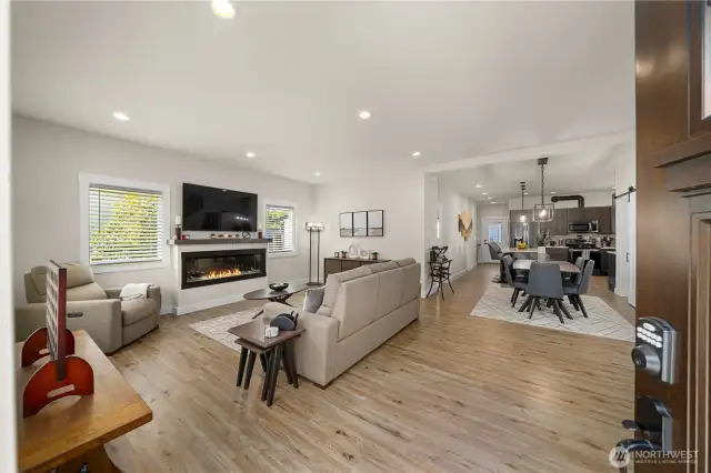 Open floor plan for easy entertaining.