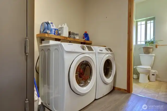 Laundry room on lower level