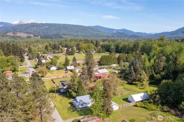 Ariel view of the property.
