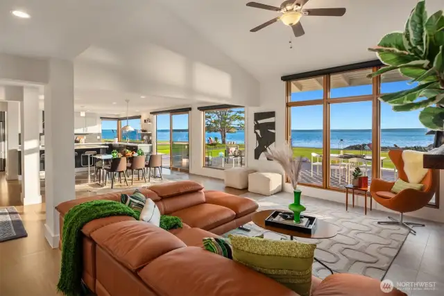 Expansive one level living perfect for flowing through your day and night.