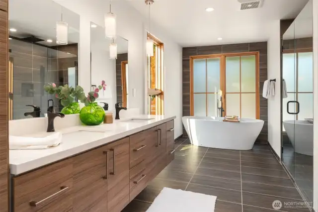Primary, secluded bath.