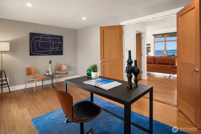 Office or bedroom with view.