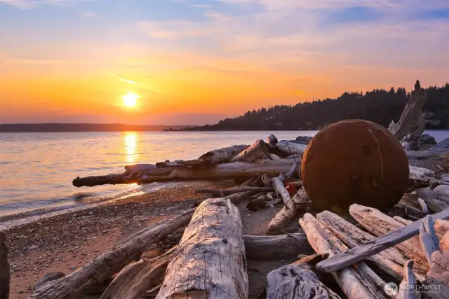 365 days of sunsets from property.