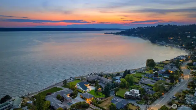 View of Three Tree Point and Vashon   to the Northwest.