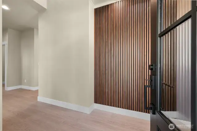 Warm and inviting Entry