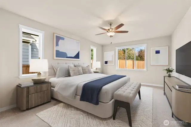 Home is under construction. Photos are of a previously built home from the same community with similar finishes that are virtually staged. Builder reserves the right to change features, plans, prices & specifications without notice. Features vary by plan. Buyer to verify square footage.