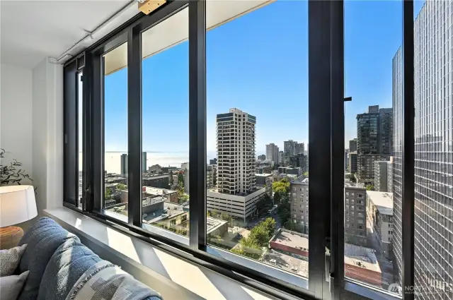 This is the view from your living room.