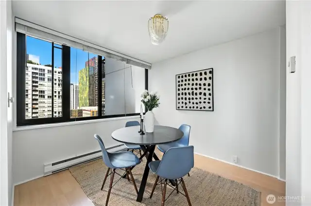 Lovely spacious dining area off the kitchen.