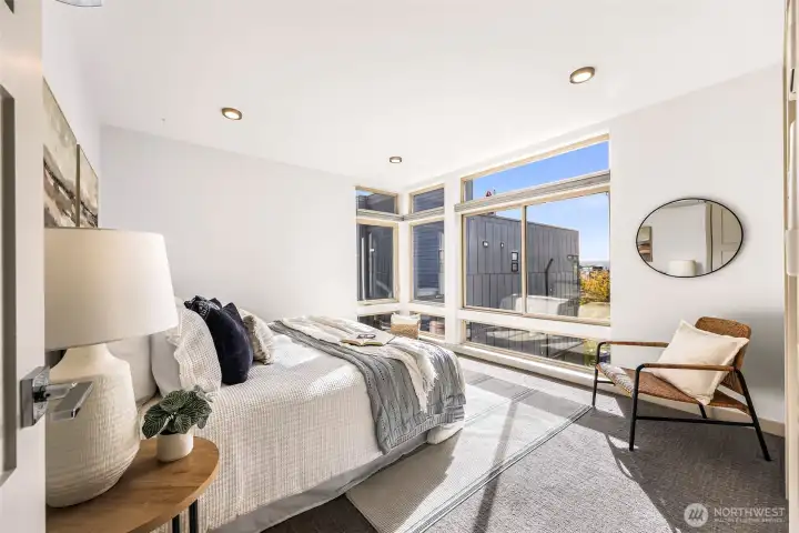 Light filled primary suite