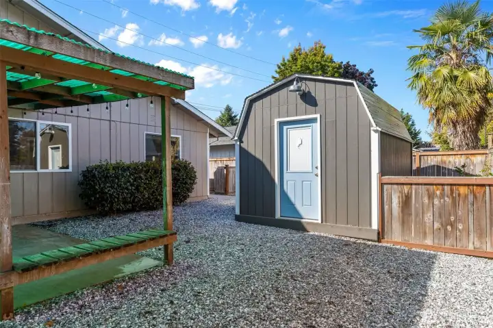 Bonus storage shed