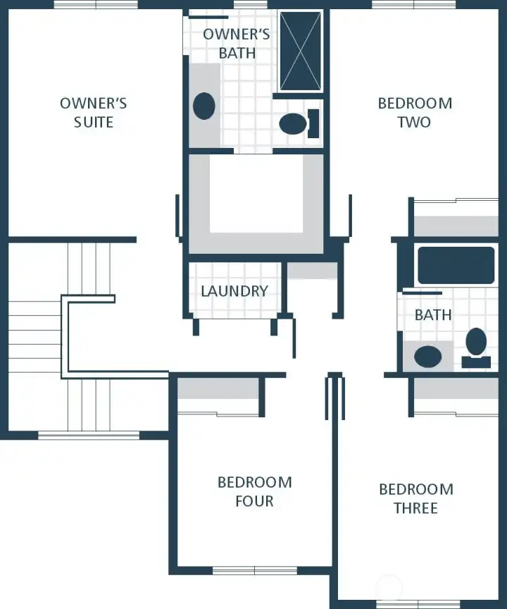 Image is a rendering. Photographs are for illustrative purposes only. Features, finishes, interior/exterior colors, landscaping and floorplan shown may vary from actual homes built.