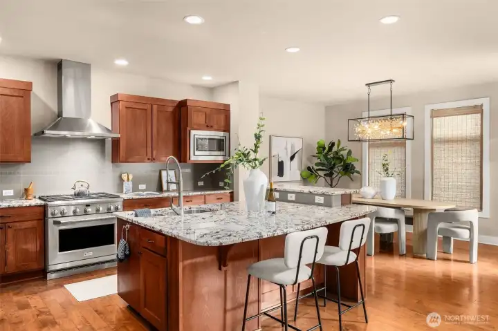 Open and inviting way to cook and entertain