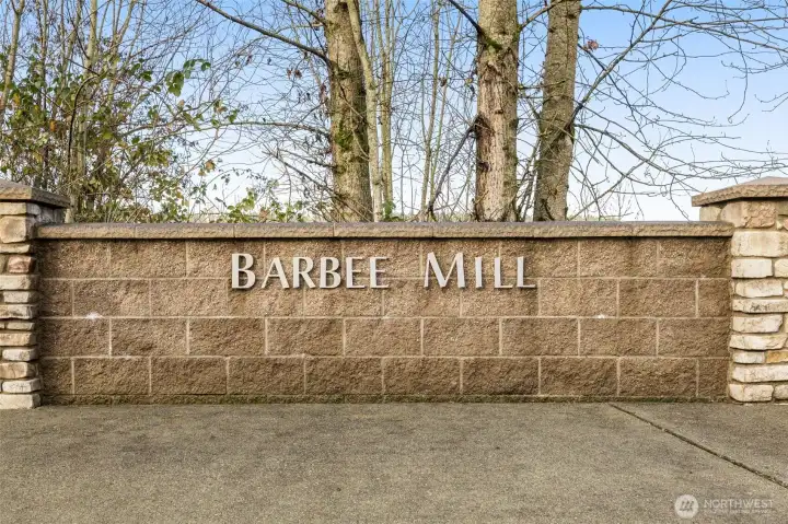 Barbee Mill is an exclusive 113 home community on Lake WA