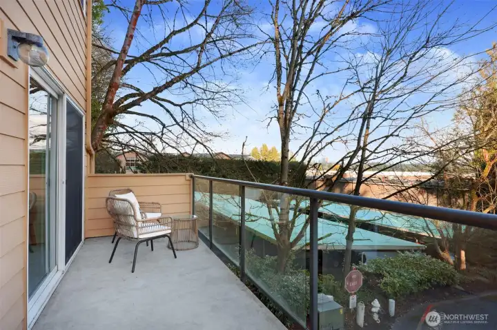 Warmer, sunny days await on this oversized spacious east-facing deck!