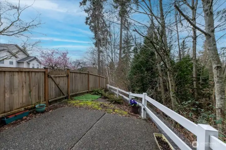 Enjoy your private outdoor space awaiting you imagination!