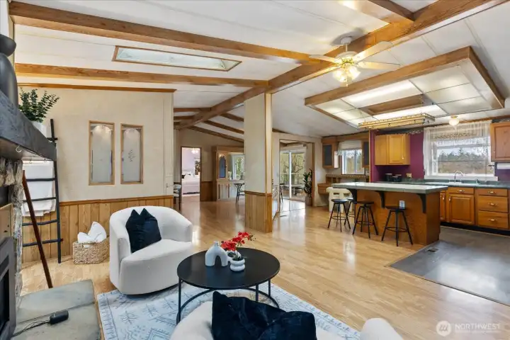 Plenty of space for gathering.