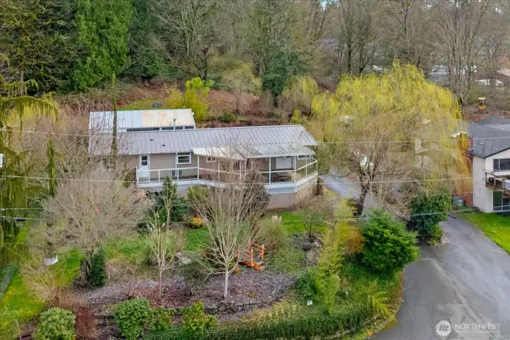 Nothing behind your but trees.