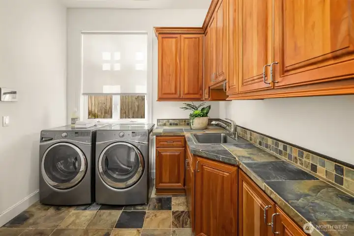 Main floor laundry room completes this level.