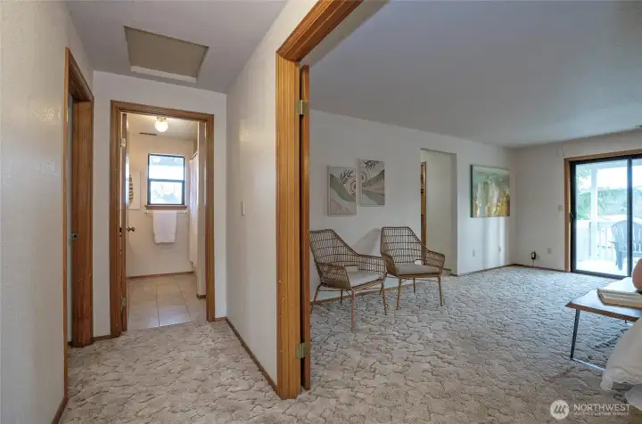 Upstairs hallway to primary