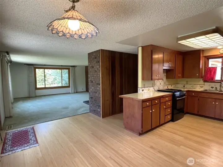 Dining nook/kitchen toward the living room