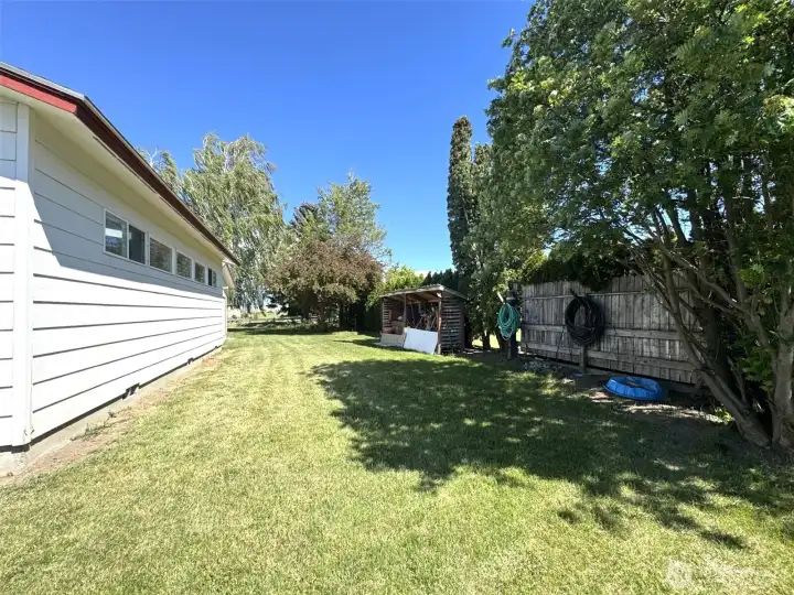 South side of the house