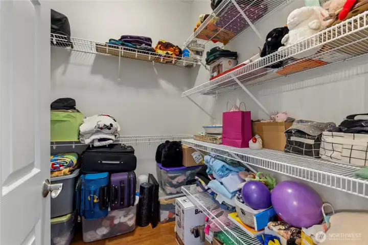 Primary closet