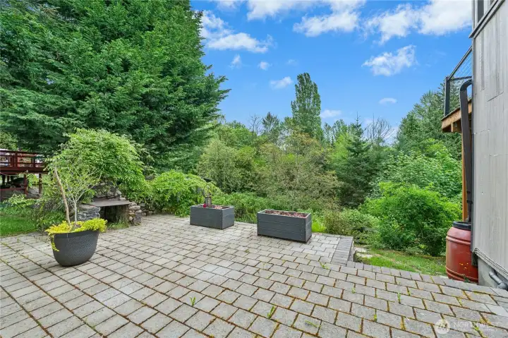 Patio off ADU with Fireplace