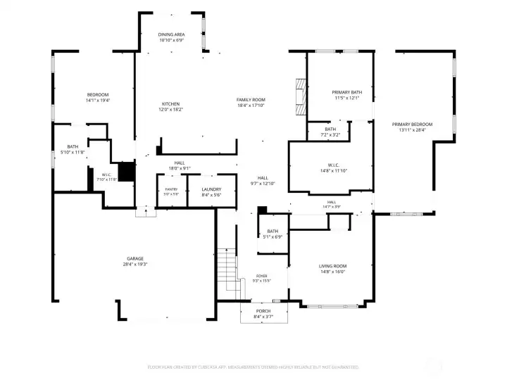 Main level floor plan.