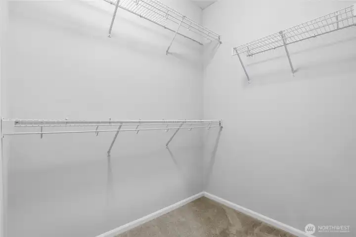 Primary walk in closet