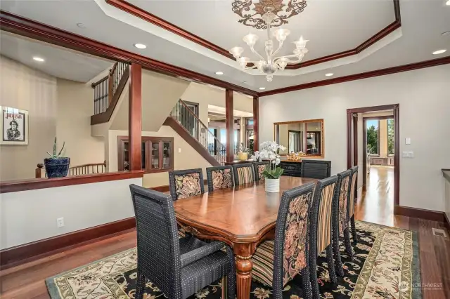 Large formal dining area.