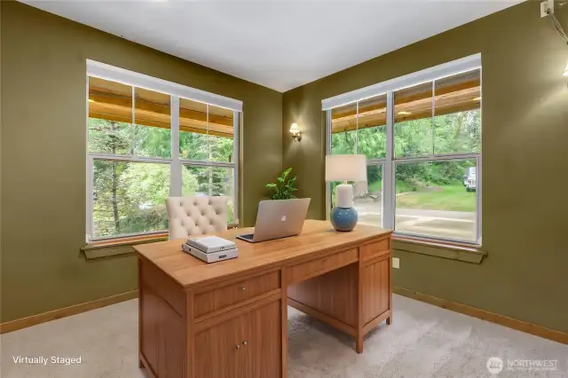 Virtually staged office