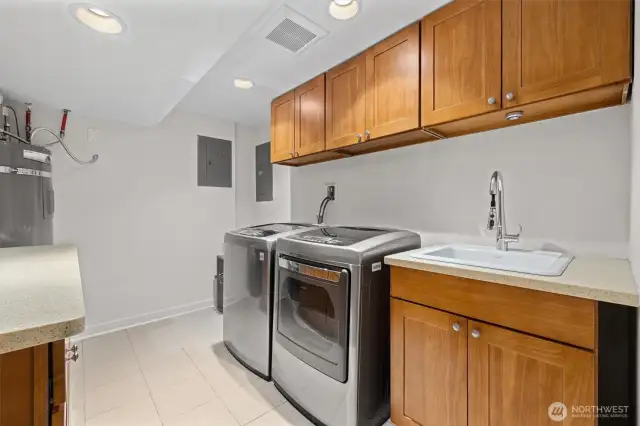 Full size laundry room.