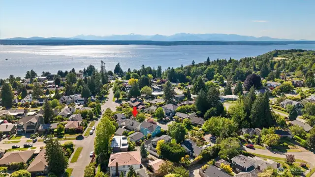 You are so close to Puget Sound looking west.