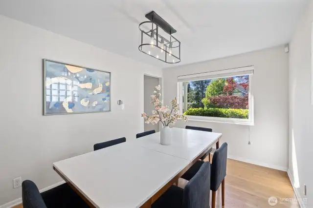 Formal dining area.