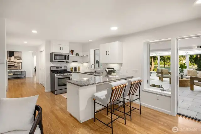 Spacious and inviting, the lower level of this home is loaded with goodies.