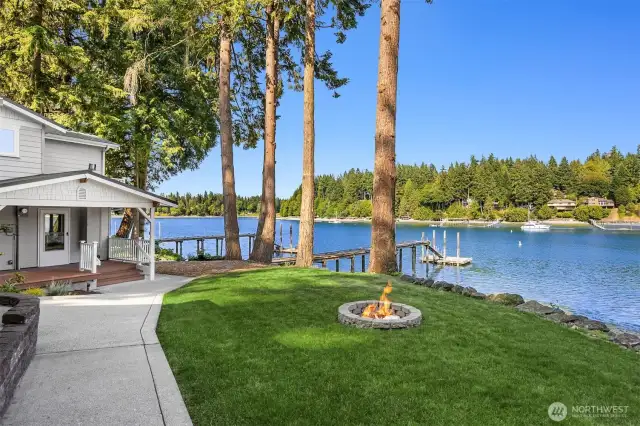 But wait, there's more, a lot more! The 1300 sq ft guest house at water's edge.