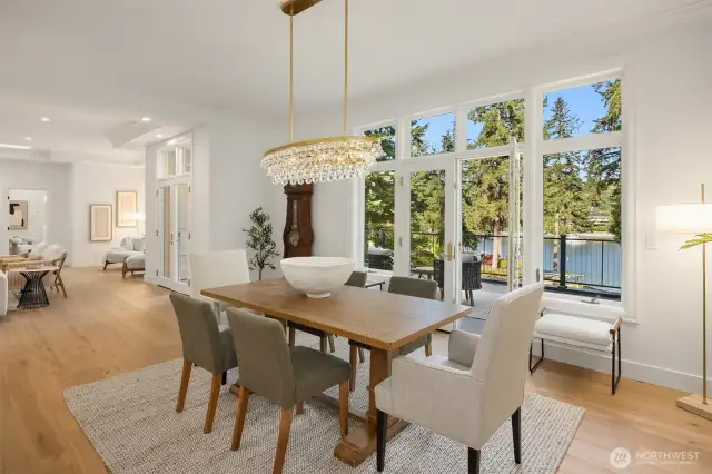 Open floor plan but not too open, perfect for entertaining!
