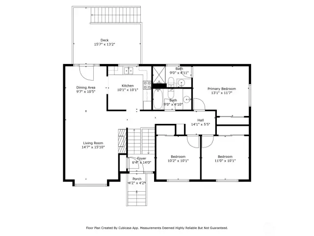 Upper floor plan