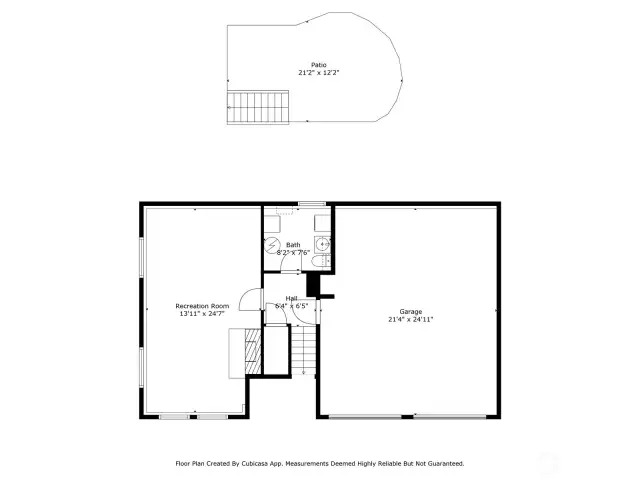 Lower floor plan. Note the extra large garage and that family room is huge! What would you use it for?