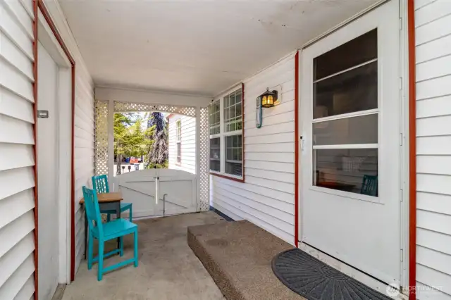 Breeze way between Home and Garage