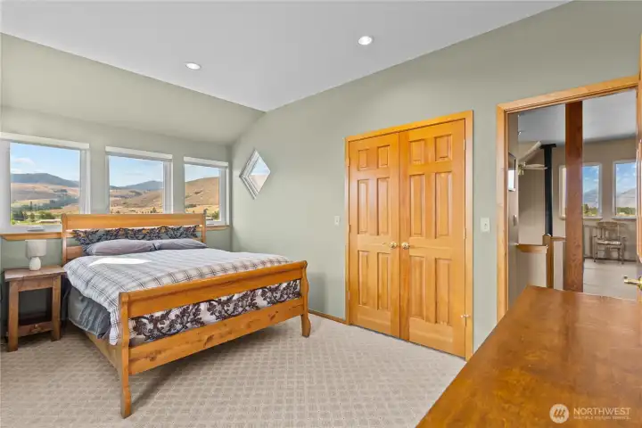 Greats views from every room!  Spacious closet.