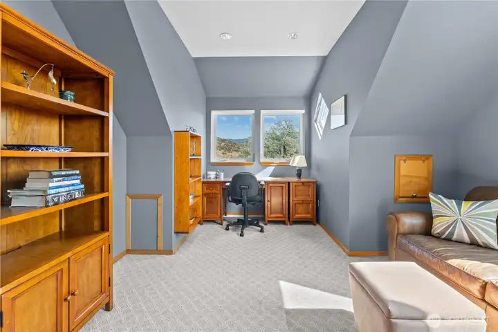 Vaulted ceilings, generous space to stretch, relax, retreat for your mid-day work break.
