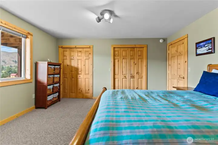 Quiet and very private downstairs bedroom, tucked away for easy resting.