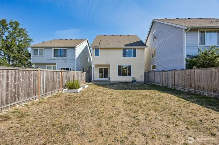Fenced yard