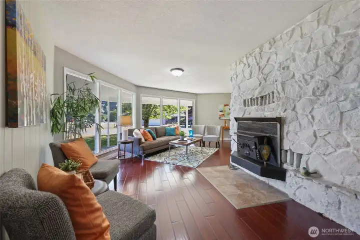 Large windows allow for lots of light.