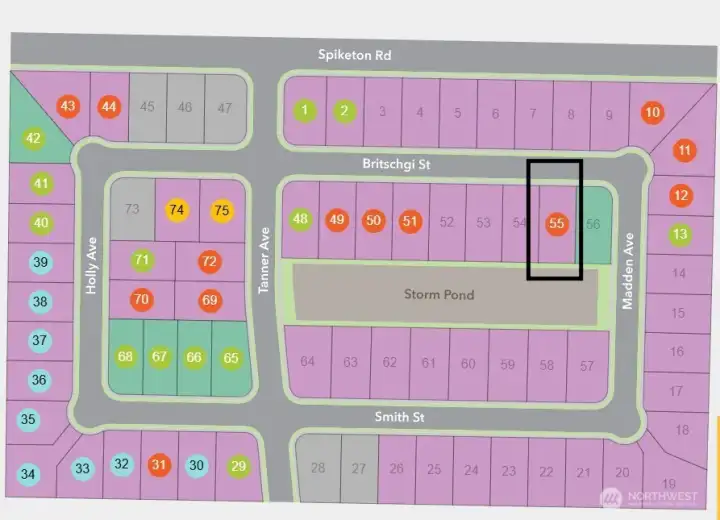 Community map lot 55