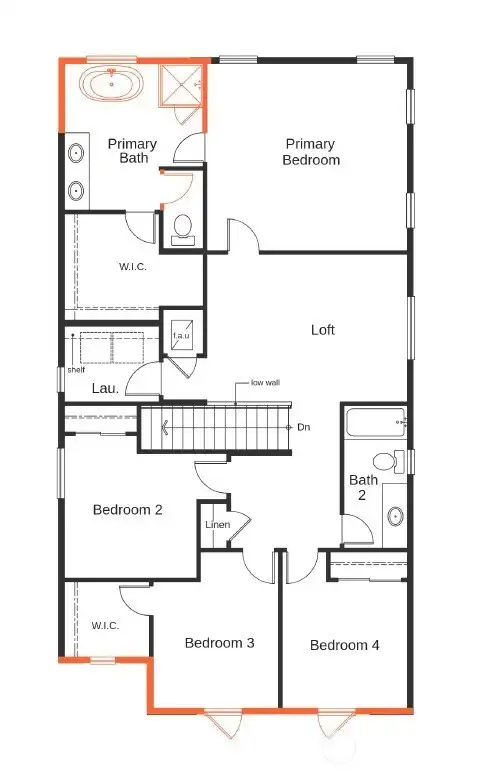 Floor 2 layout with added features