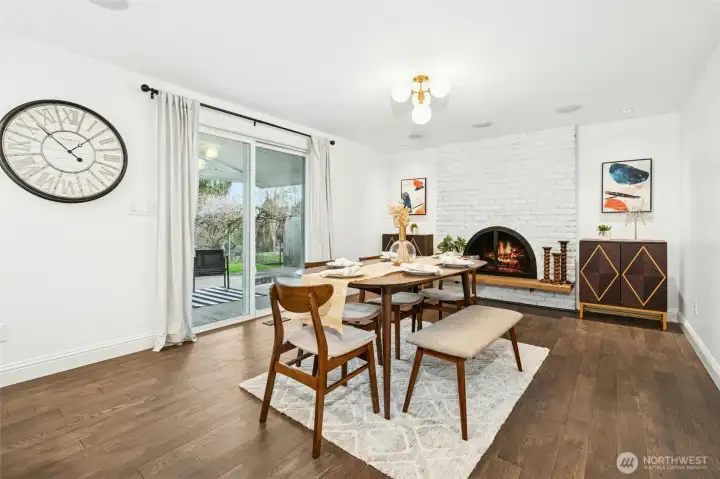 Spacious dining room