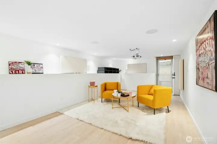 Basement Media Room/Rec Room or Office