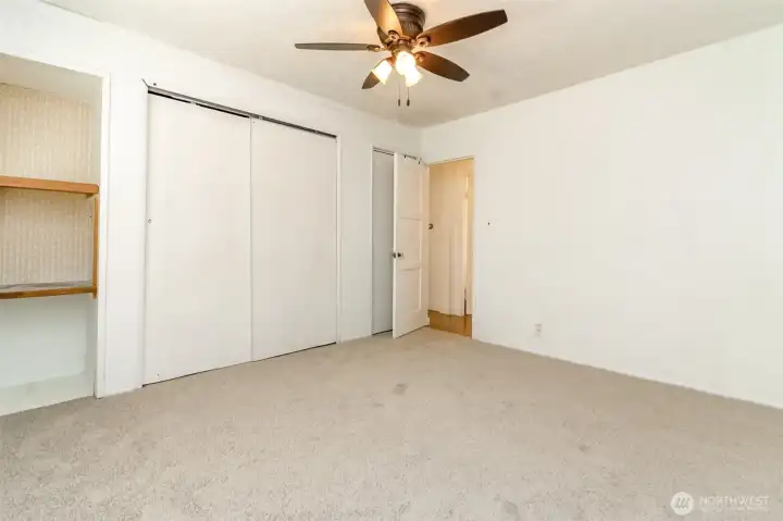 The second bedroom is a decent sized space.